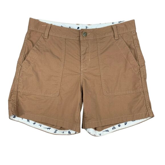The North Face Short Women 2 Brown Ripstop Ridgeside Utility Pockets Lightweight - Picture 1 of 12